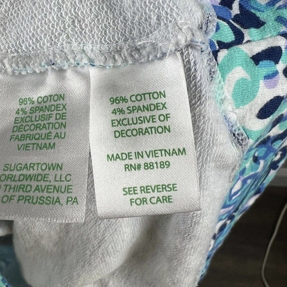 Lilly Pulitzer Blue Janie Pop Over Quarter Zip Sweatshirt Size XS UPF 50 - Picture 13 of 14